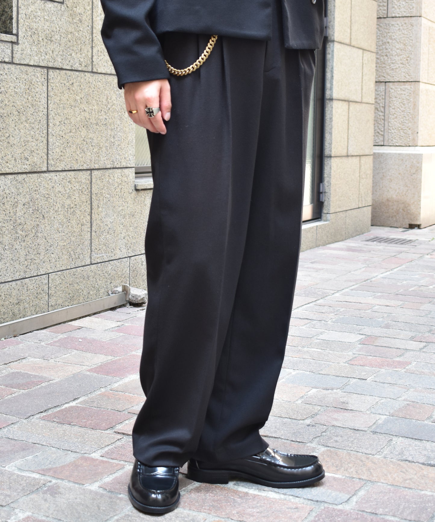 ミリタリーツイルスラックス[Black]
