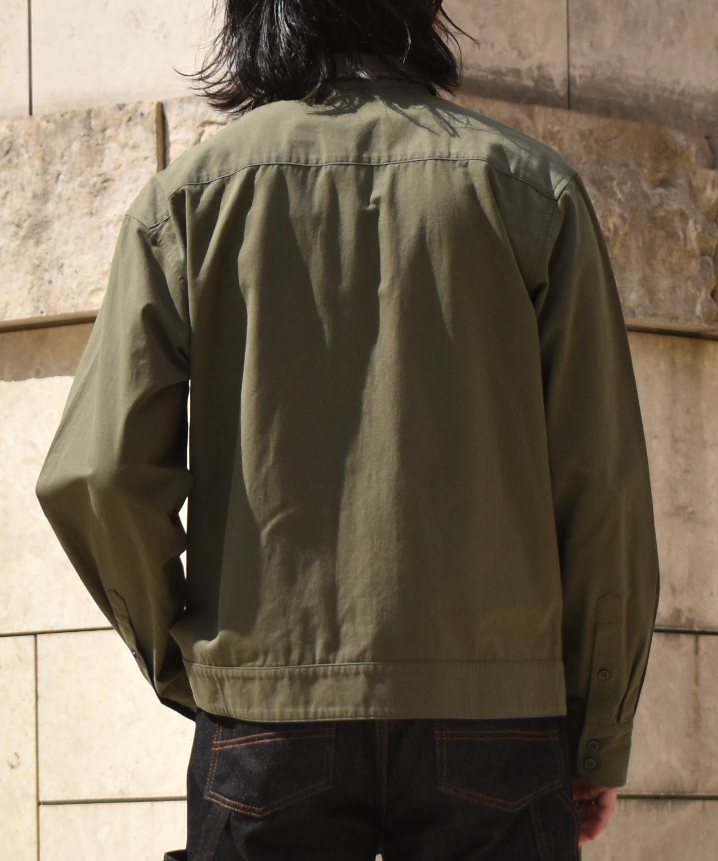 オックスフォードミリタリーシャツ[Khaki]