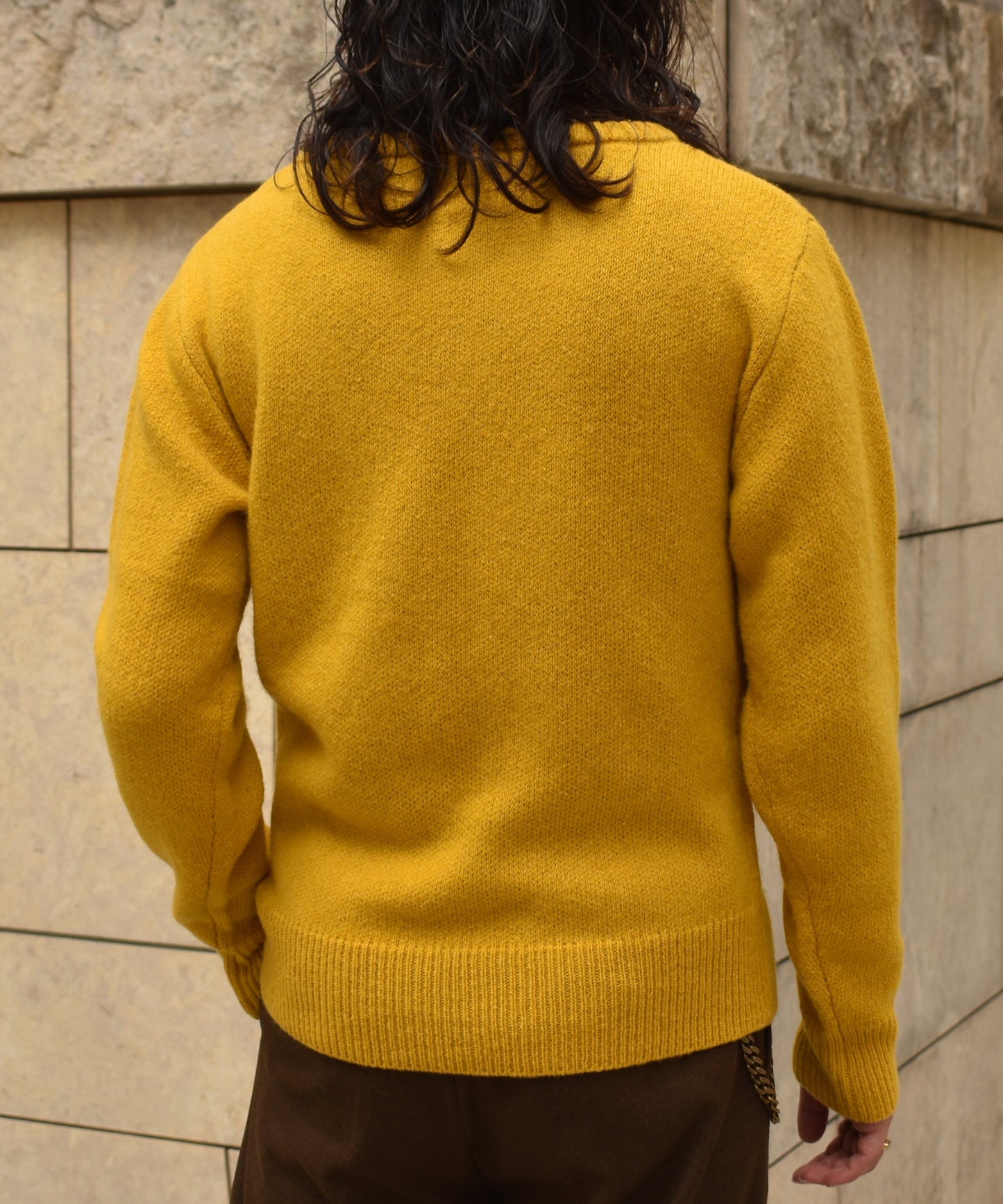 ショートリブウールニット[Yellow]