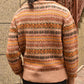 ショートリブウールニット[Nordic × Brown]