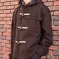 ウールメルトンダッフルブルゾン[Dark Brown]