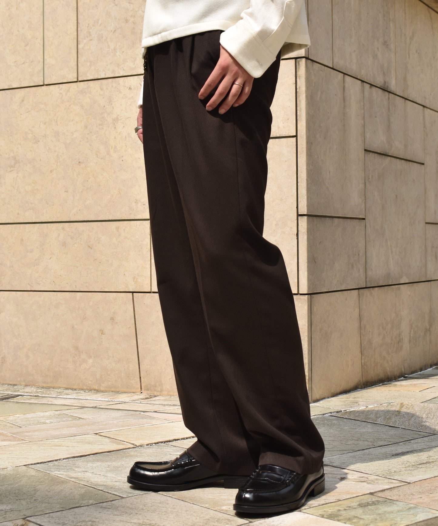 ミリタリーツイルスラックス[Dark Brown]