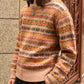 ショートリブウールニット[Nordic × Brown]