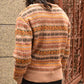 ショートリブウールニット[Nordic × Brown]
