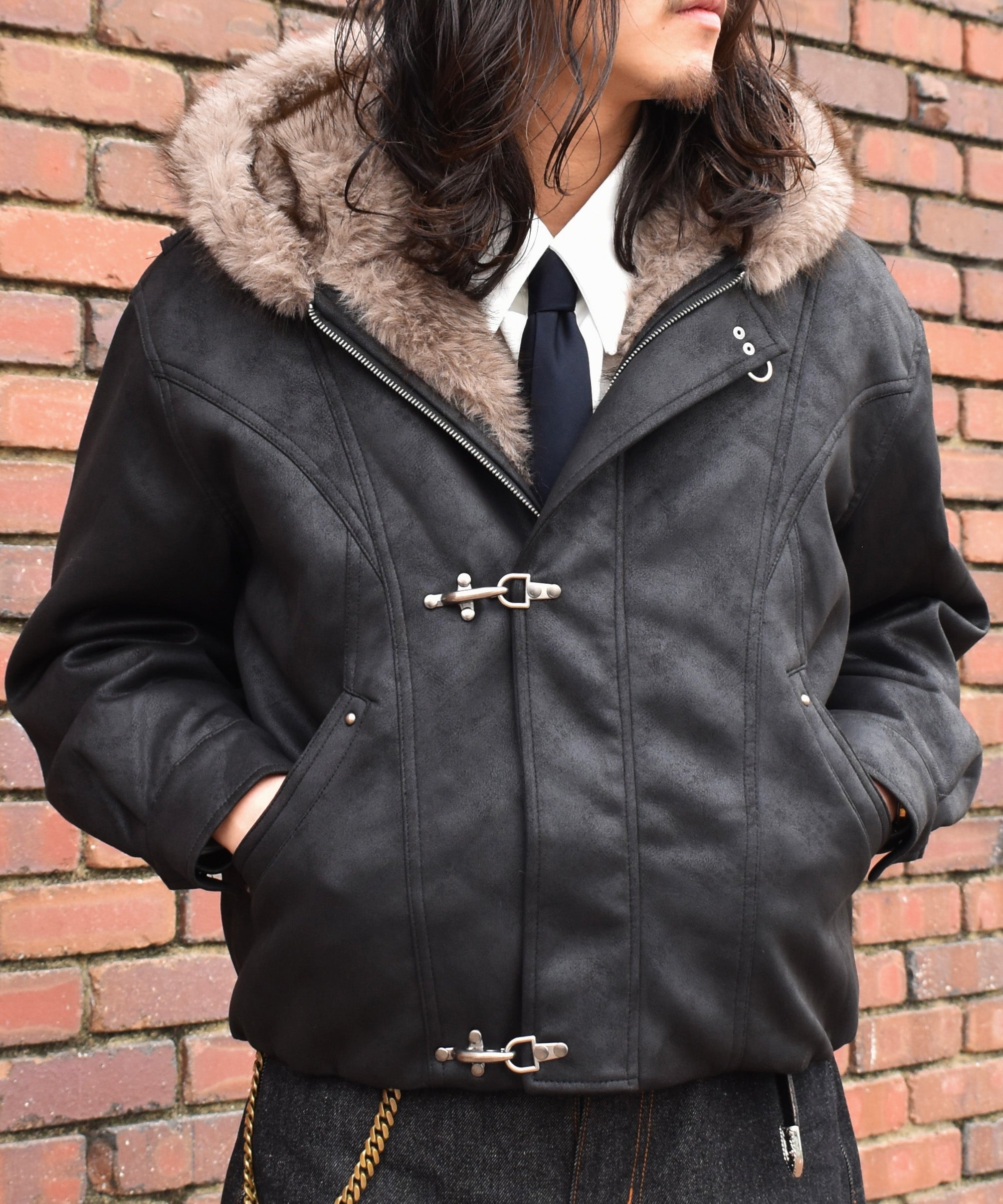 ファイヤーマンファーブルゾン[Black] ファイヤーマンファーブルゾン[Black] – Noen