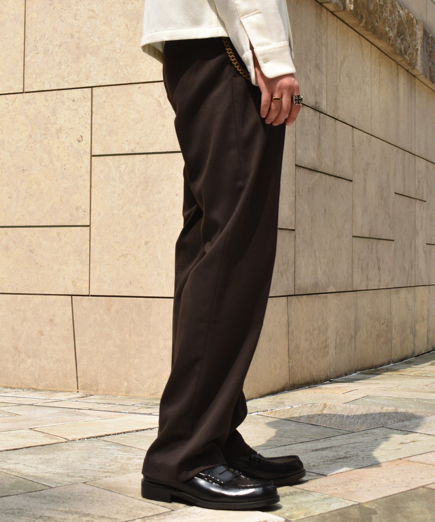 ミリタリーツイルスラックス[Dark Brown]