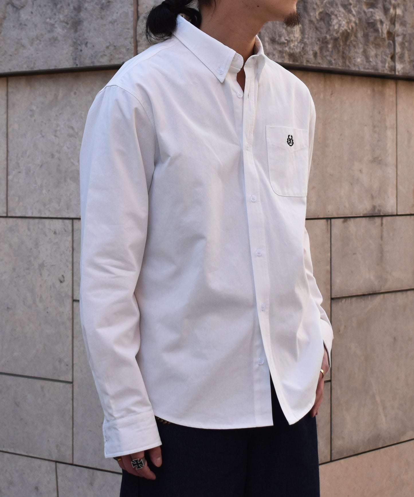 オックスフォードBDシャツ[White]