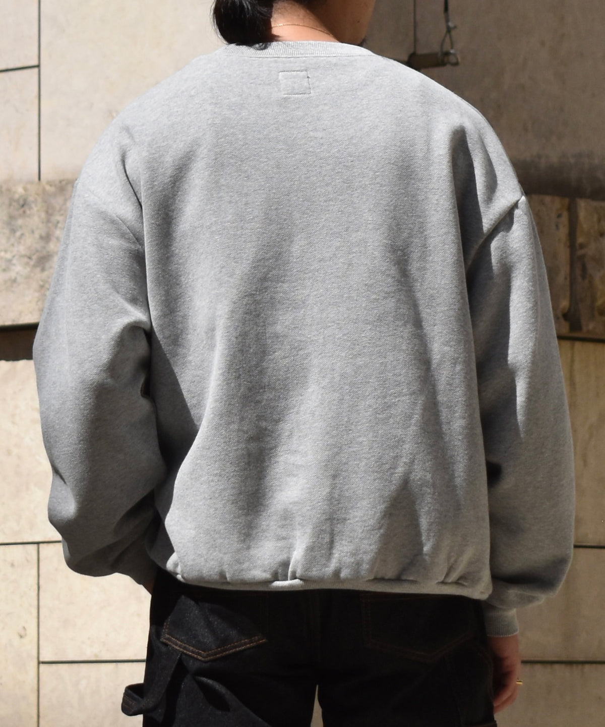FADED SKULL SWEAT[Gray×Red]