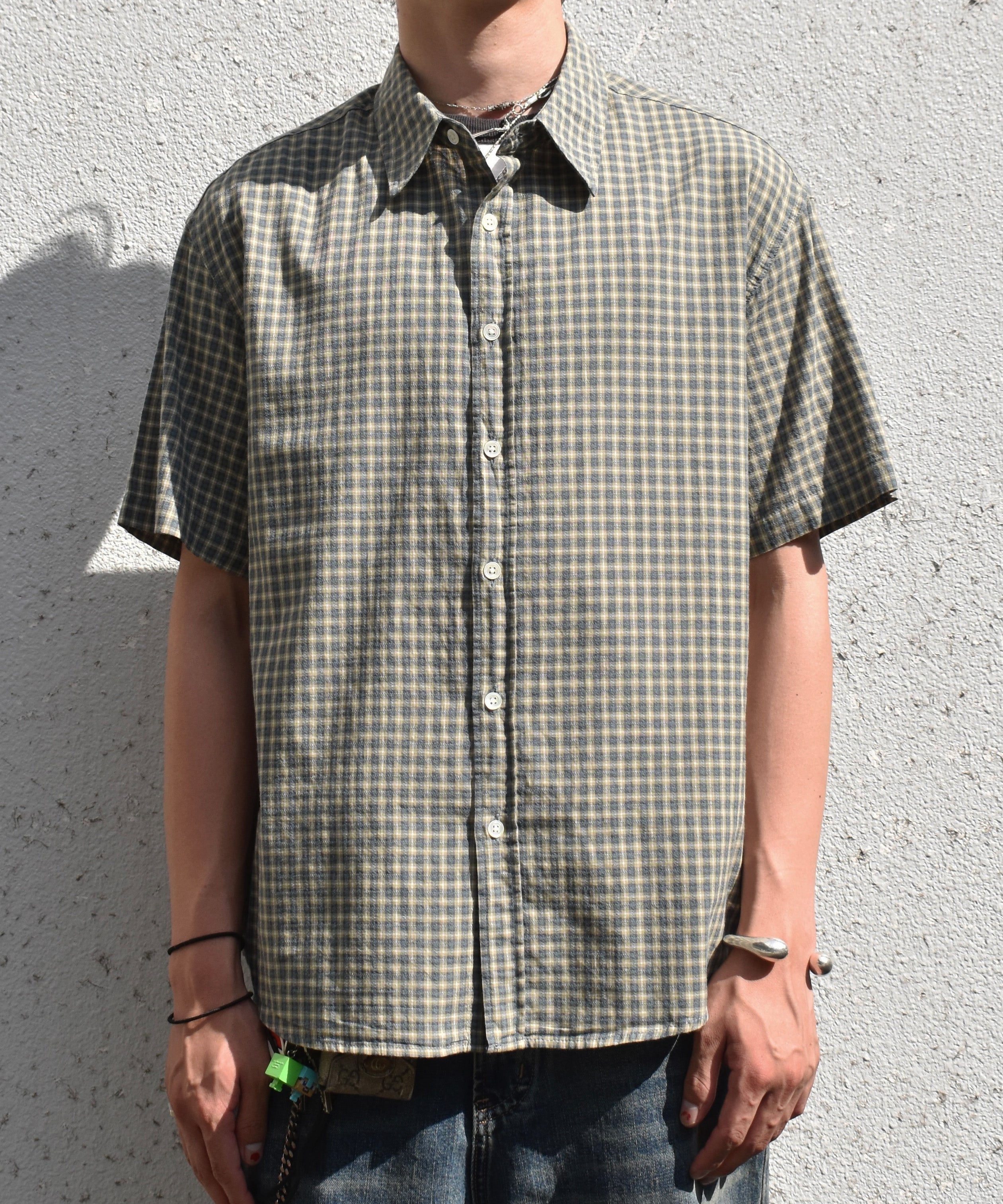 siiilon シーロン　チェックシャツ　25SS siiilon シーロン チェックシャツ 25SS COTTON RAYON CHECK