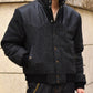 レザーヨーク中綿ツイードジャケット[Black]