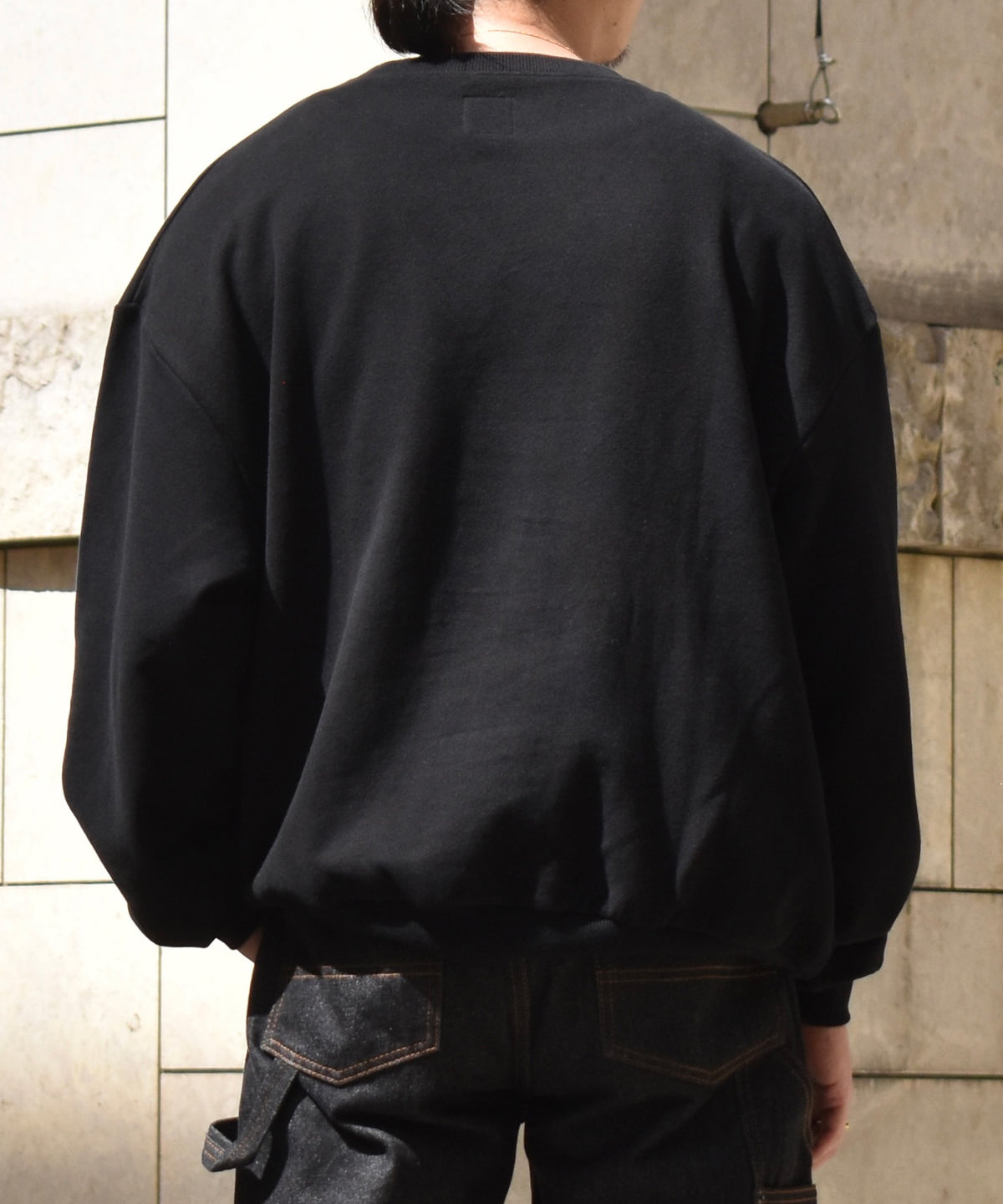 FADED SKULL SWEAT[Black×White]
