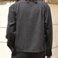 ウールオープンカラーシャツ[Charcoal Gray]