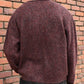 ヘンリーネックメランジウールニット[Burgundy]