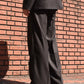 ワイドストレートスラックス[Black]