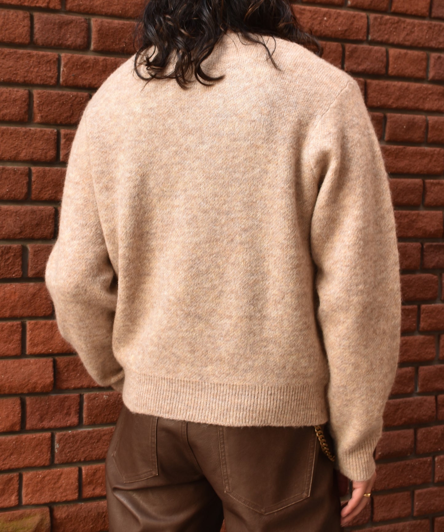 モヘアVネックニット[Ivory]