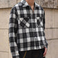 オンブレチェックシャツ[Black]