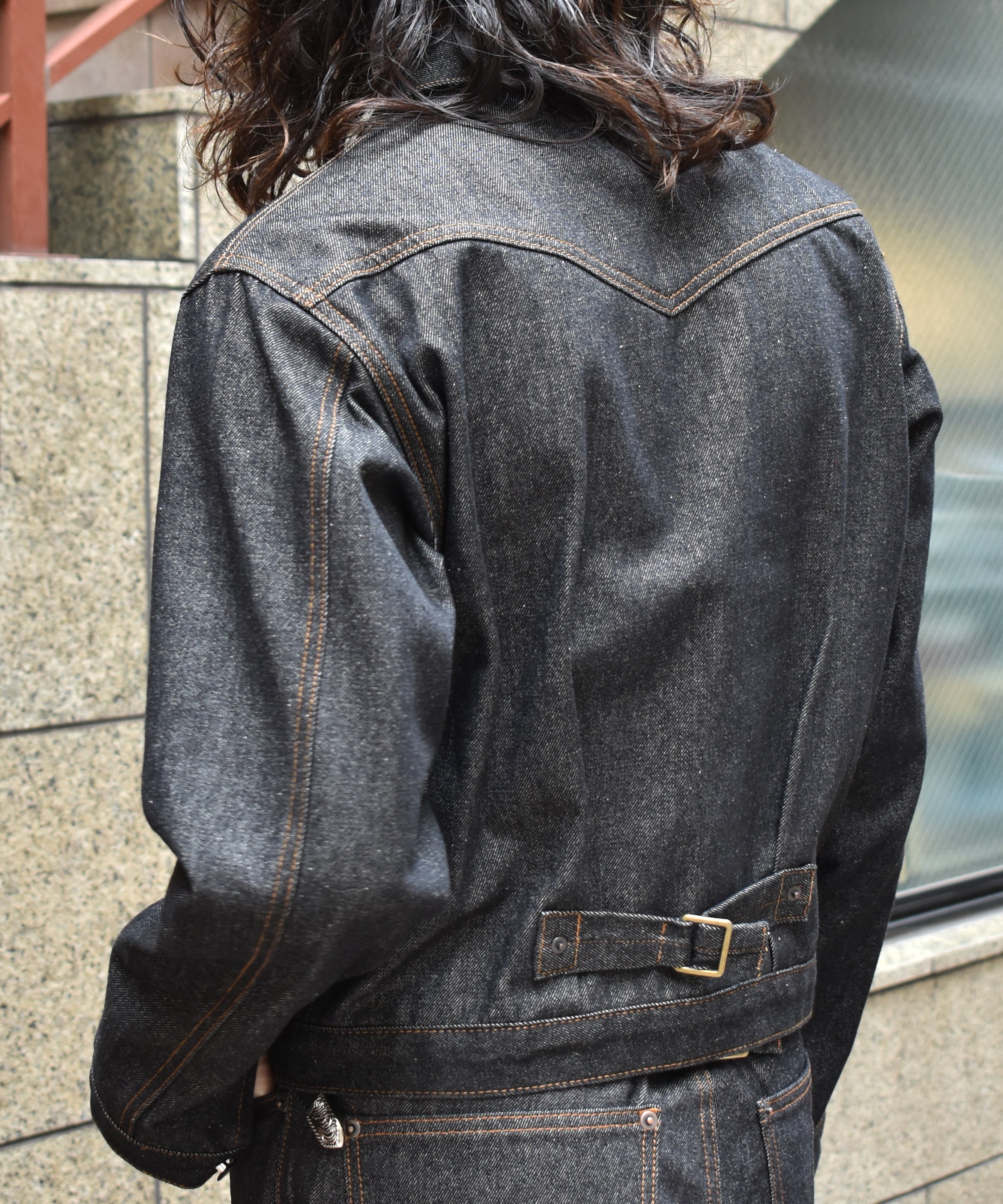 Noen ブラック デニムジャケット L デニムジャケット1st.[Black] – Noen