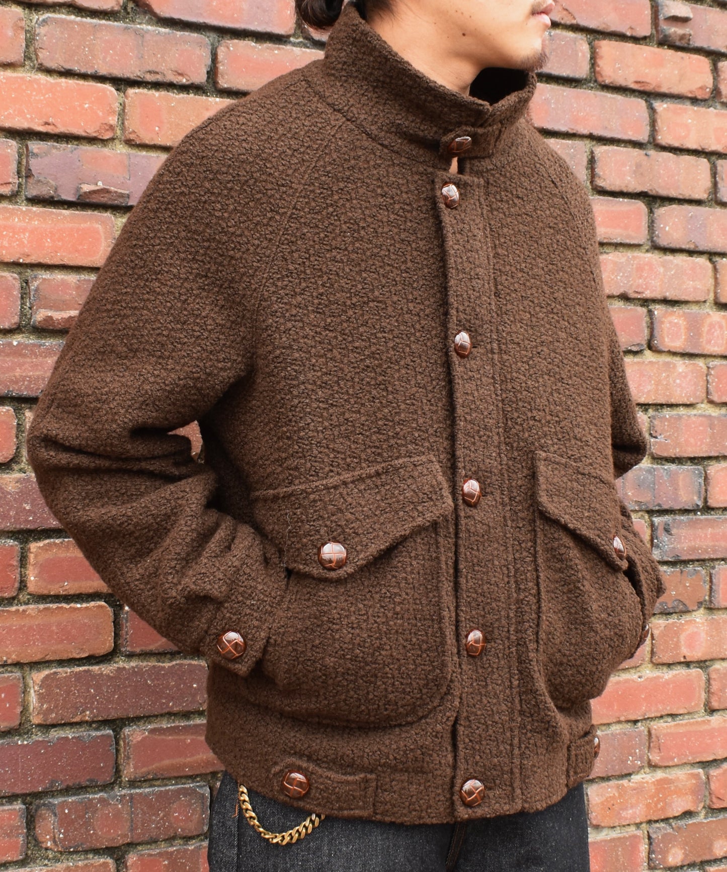 ボアフライトブルゾン[Brown]