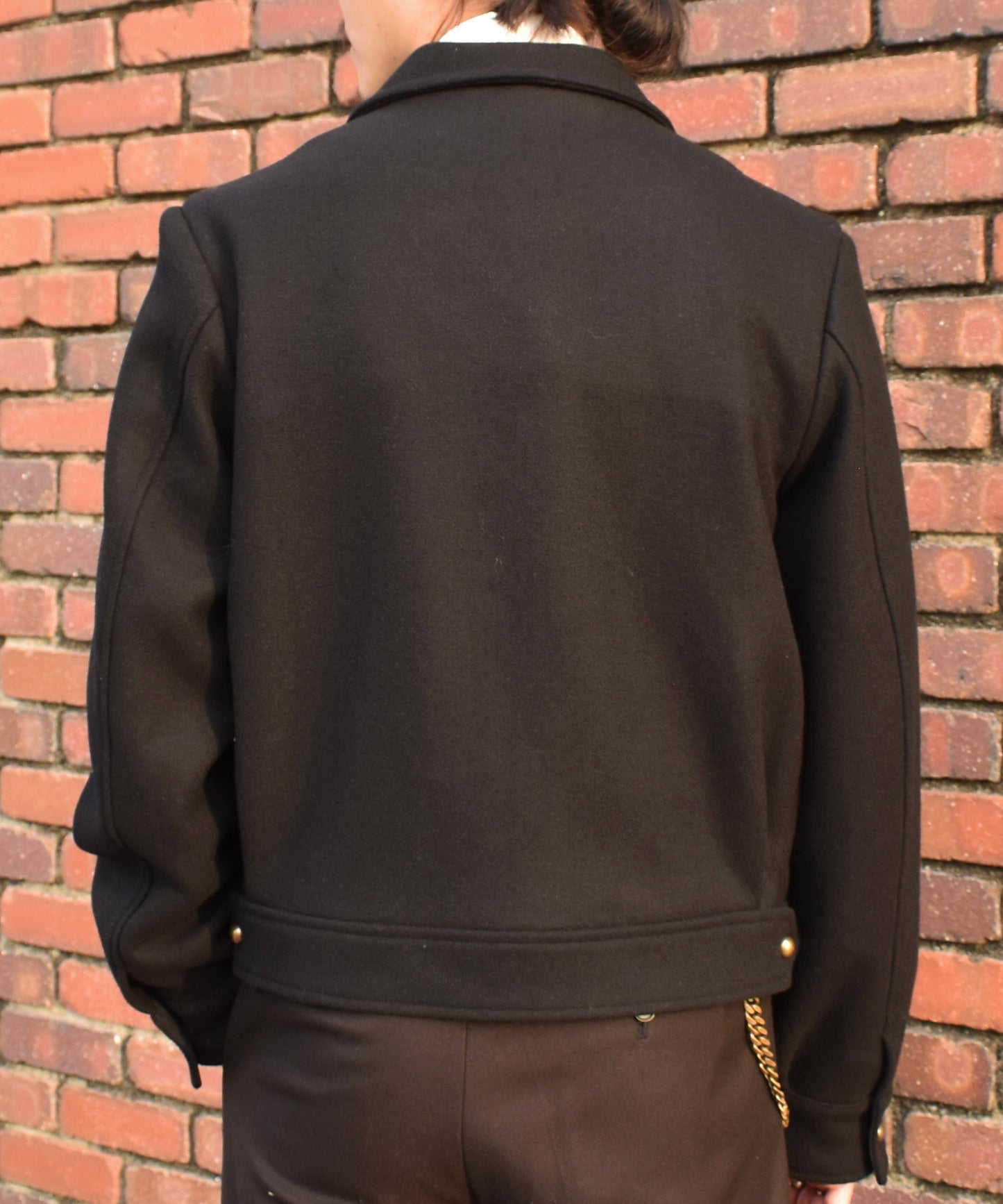 ショートリブミリタリーアイクジャケット[Black]