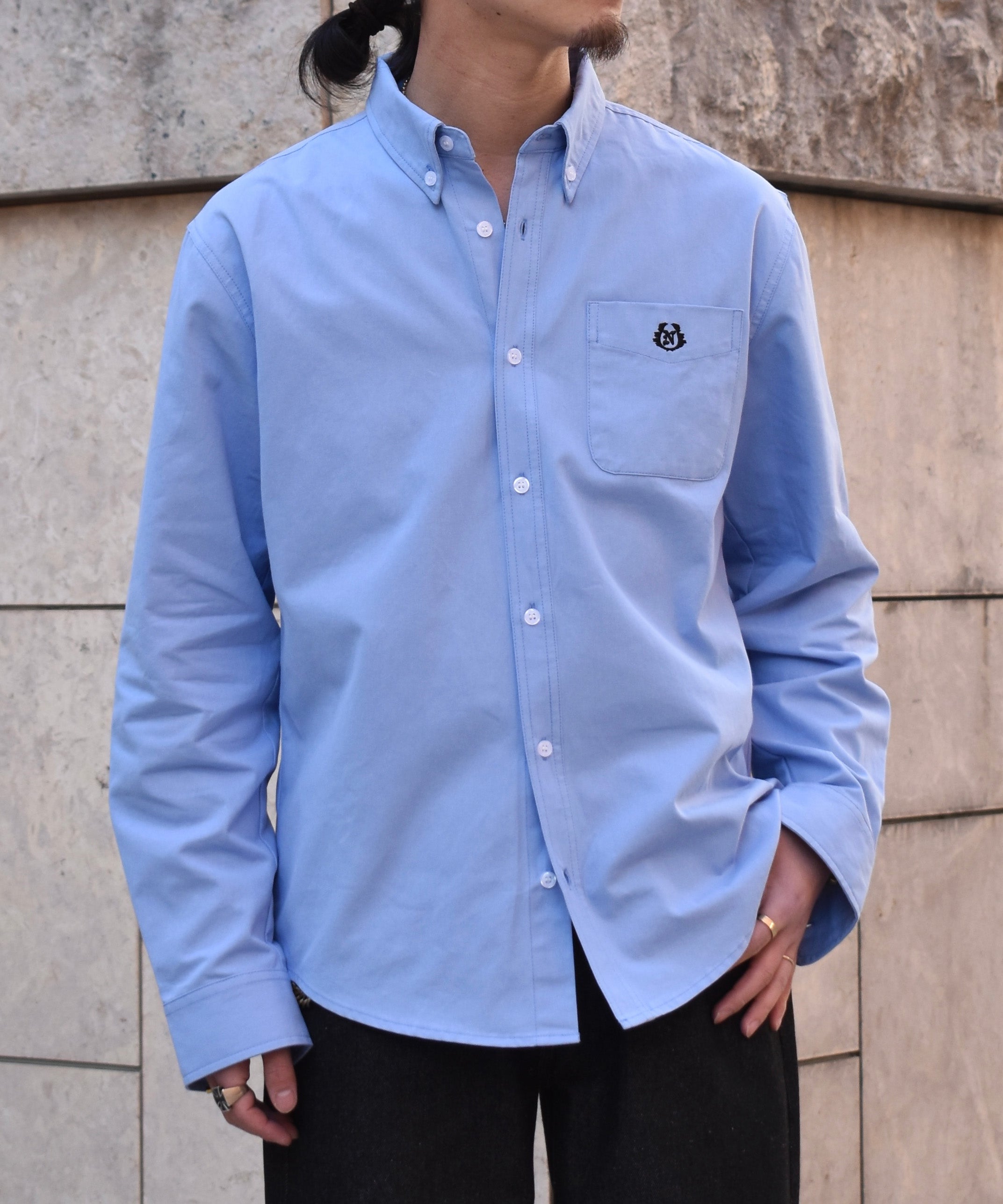 seae　OXFORD BDシャツ OXFORD BD シャツ サックスブルーB 【公式通販】