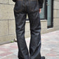 シンチバックブーツカットジーンズ[Black]