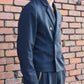ミリタリーツイルダブルジャケット[Navy]
