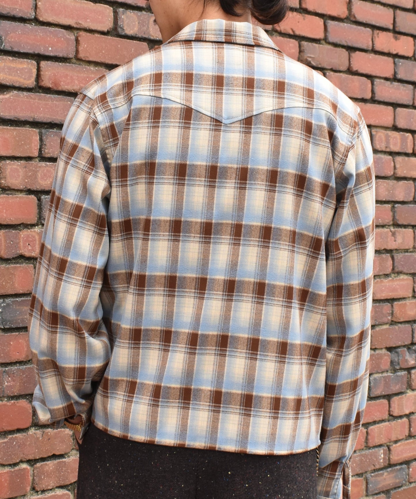 ウエスタンシャドーチェックシャツ[Light Blue]