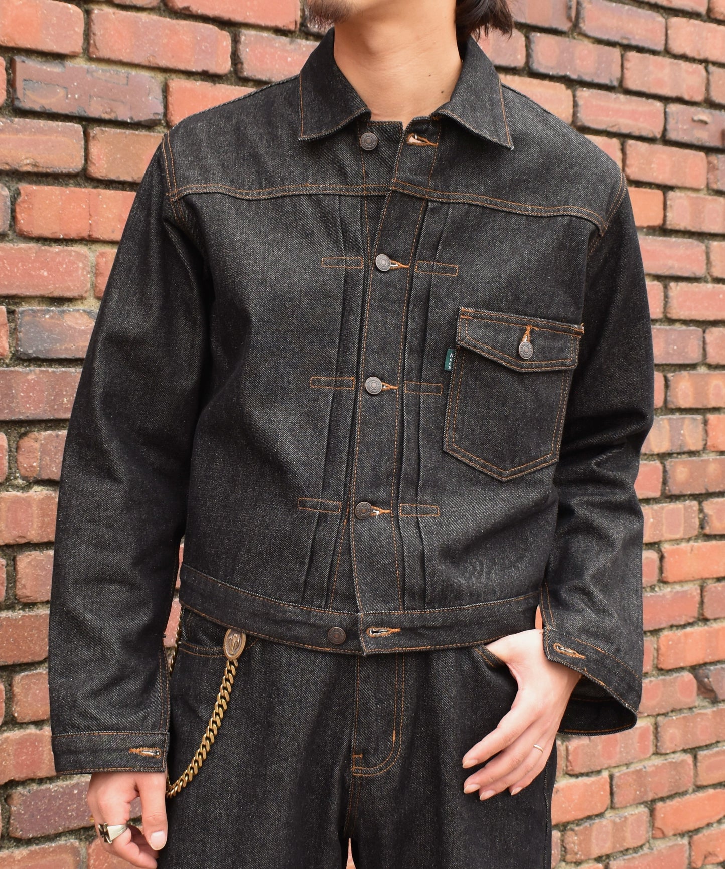 デニムジャケット1st.[Black]