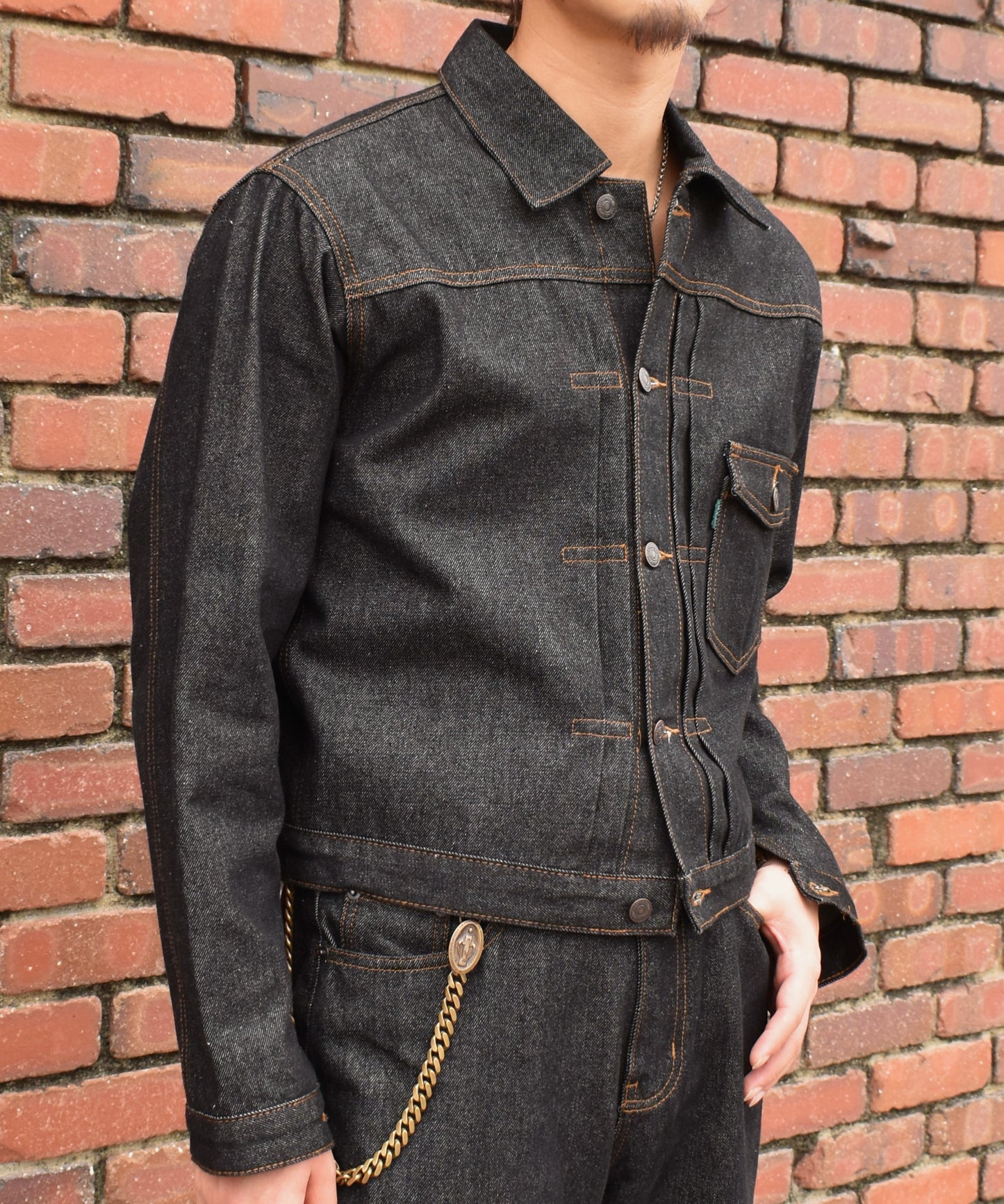 デニムジャケット1st.[Black]