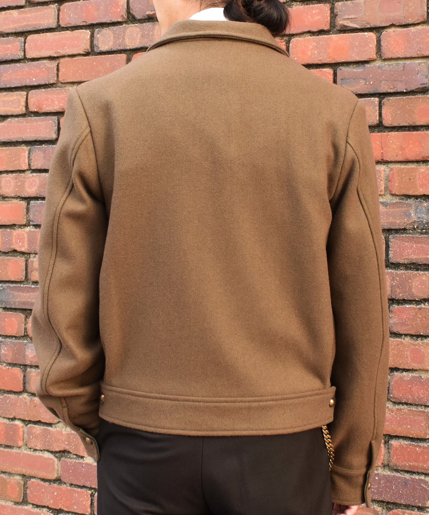 ショートリブミリタリーアイクジャケット[Khaki]