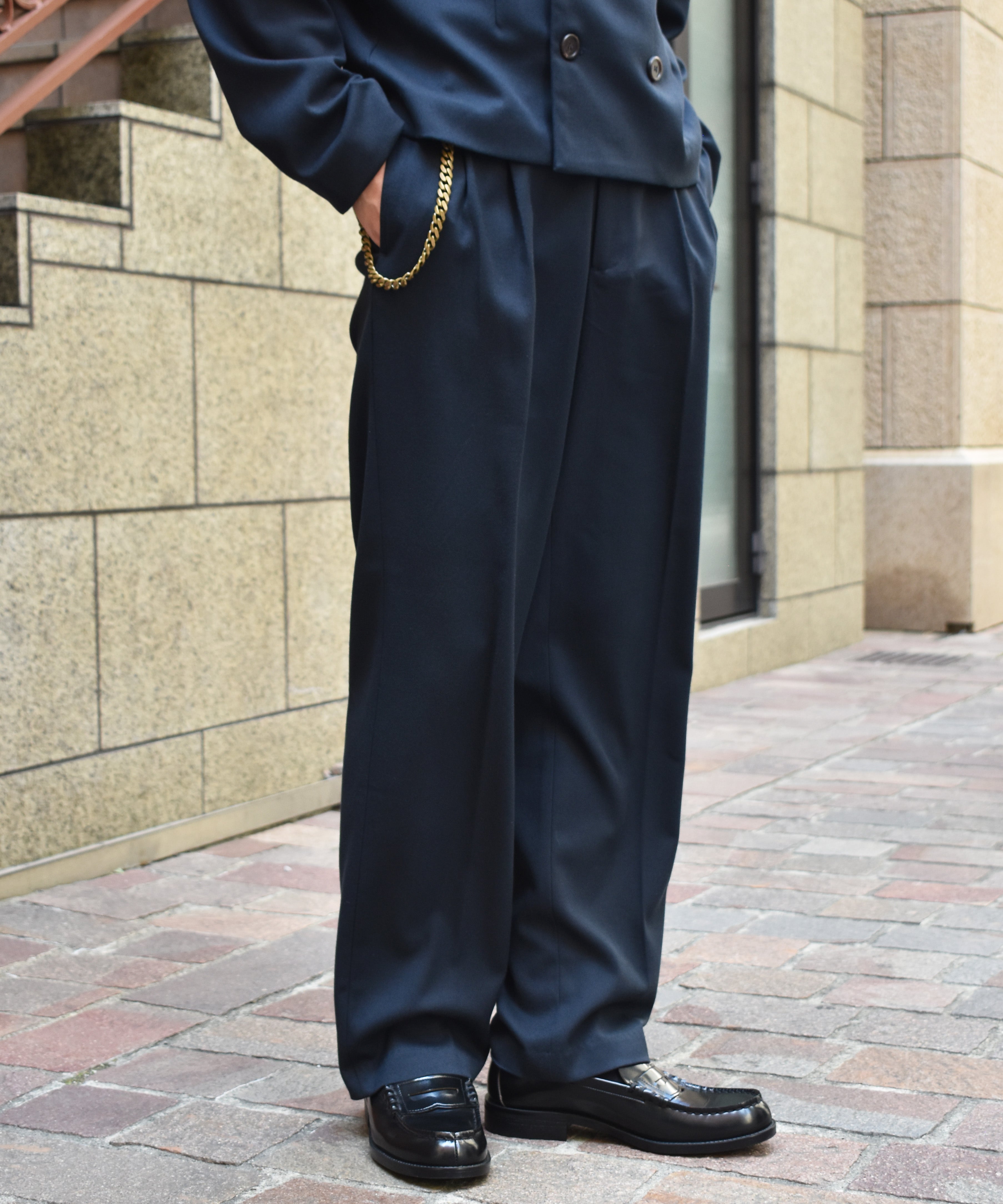 ミリタリーツイルスラックス[Navy] – Noen