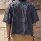 グラフチェックスナップシャツ[Navy]