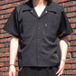 オープンカラーワークシャツ[Black]