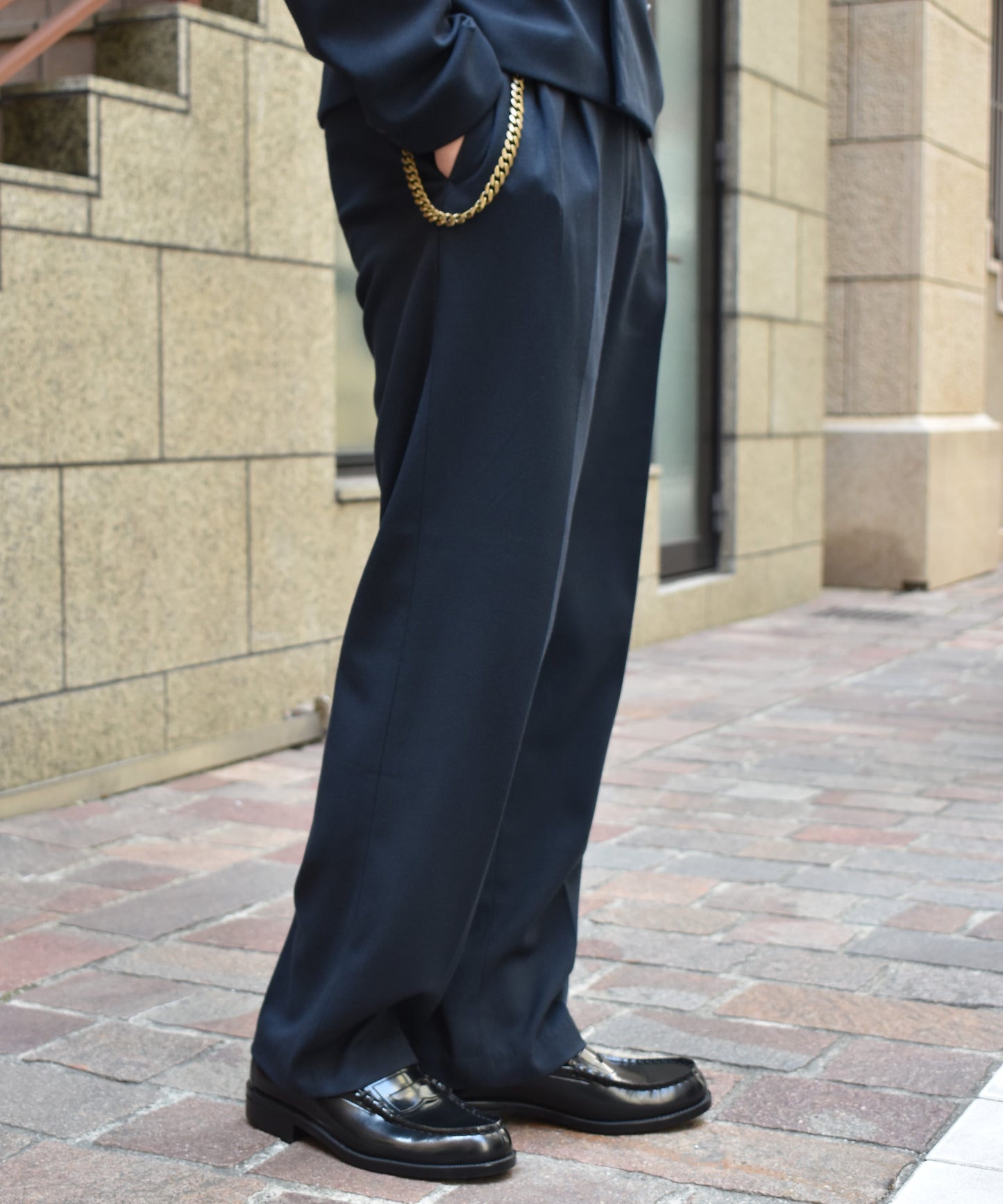 ミリタリーツイルスラックス[Navy]