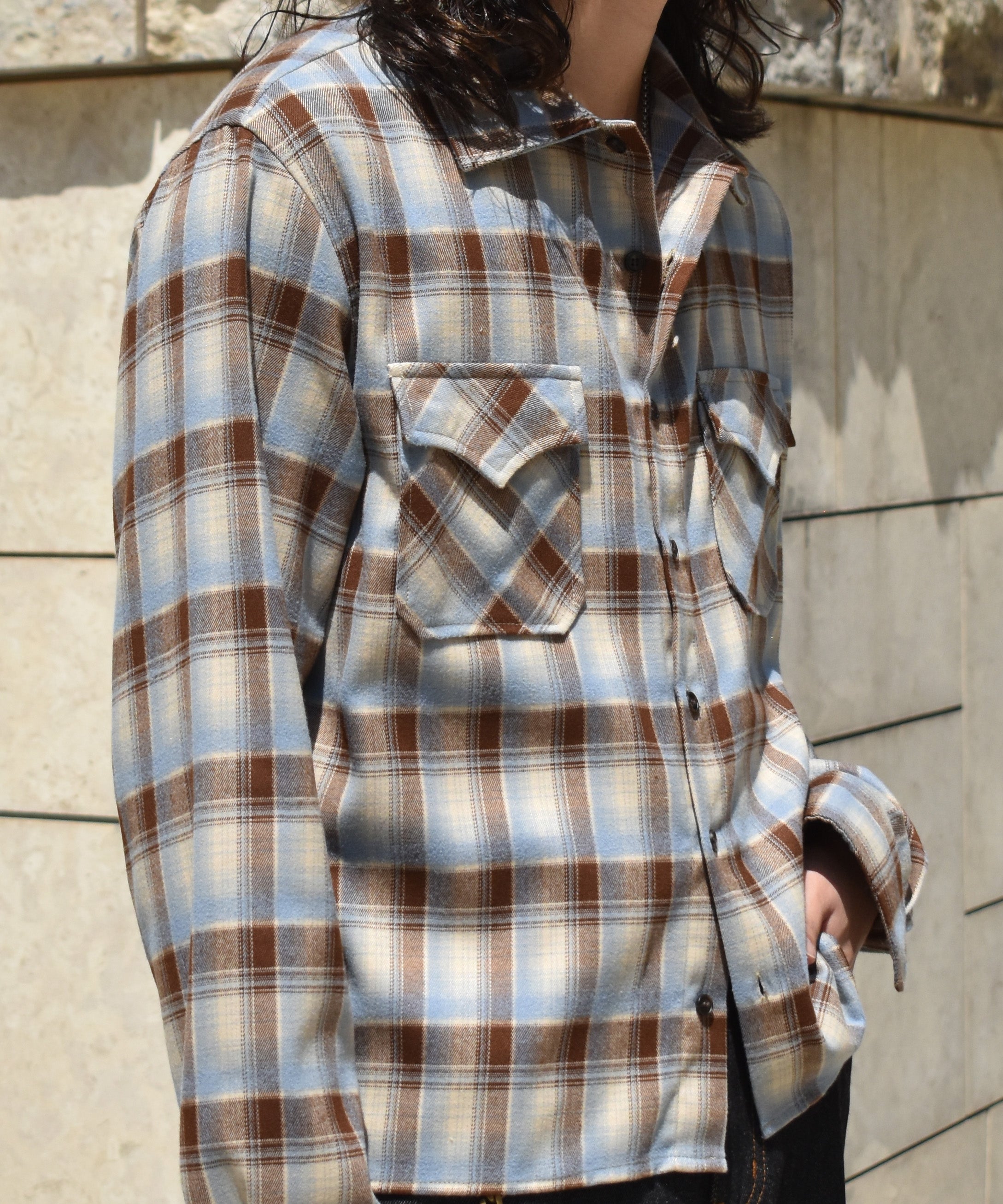 ウエスタンシャドーチェックシャツ[Light Blue] – Noen