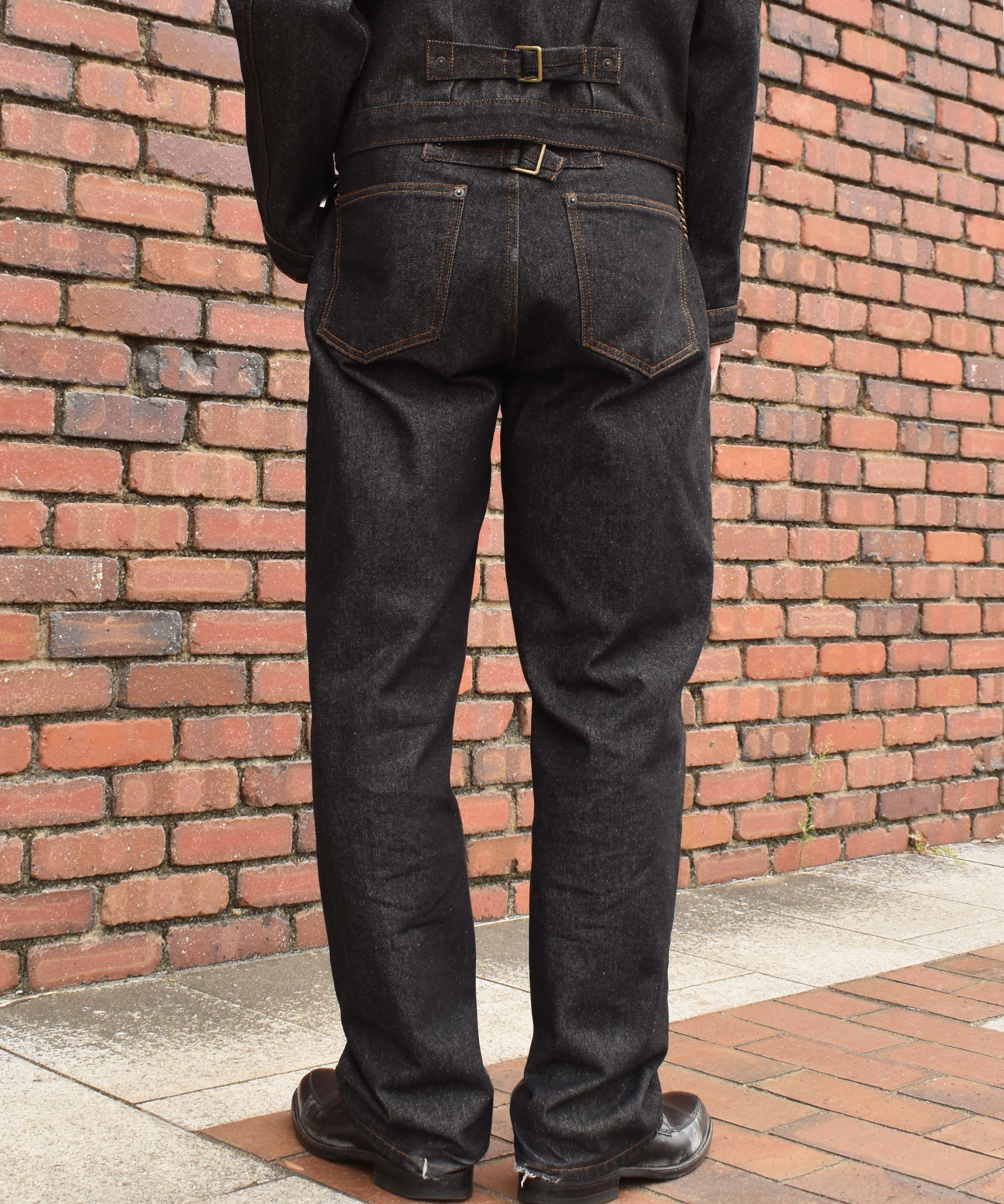 Noen シンチバックジーンズL/デニムジャケットMセットアップ シンチバックジーンズ[Black] – Noen