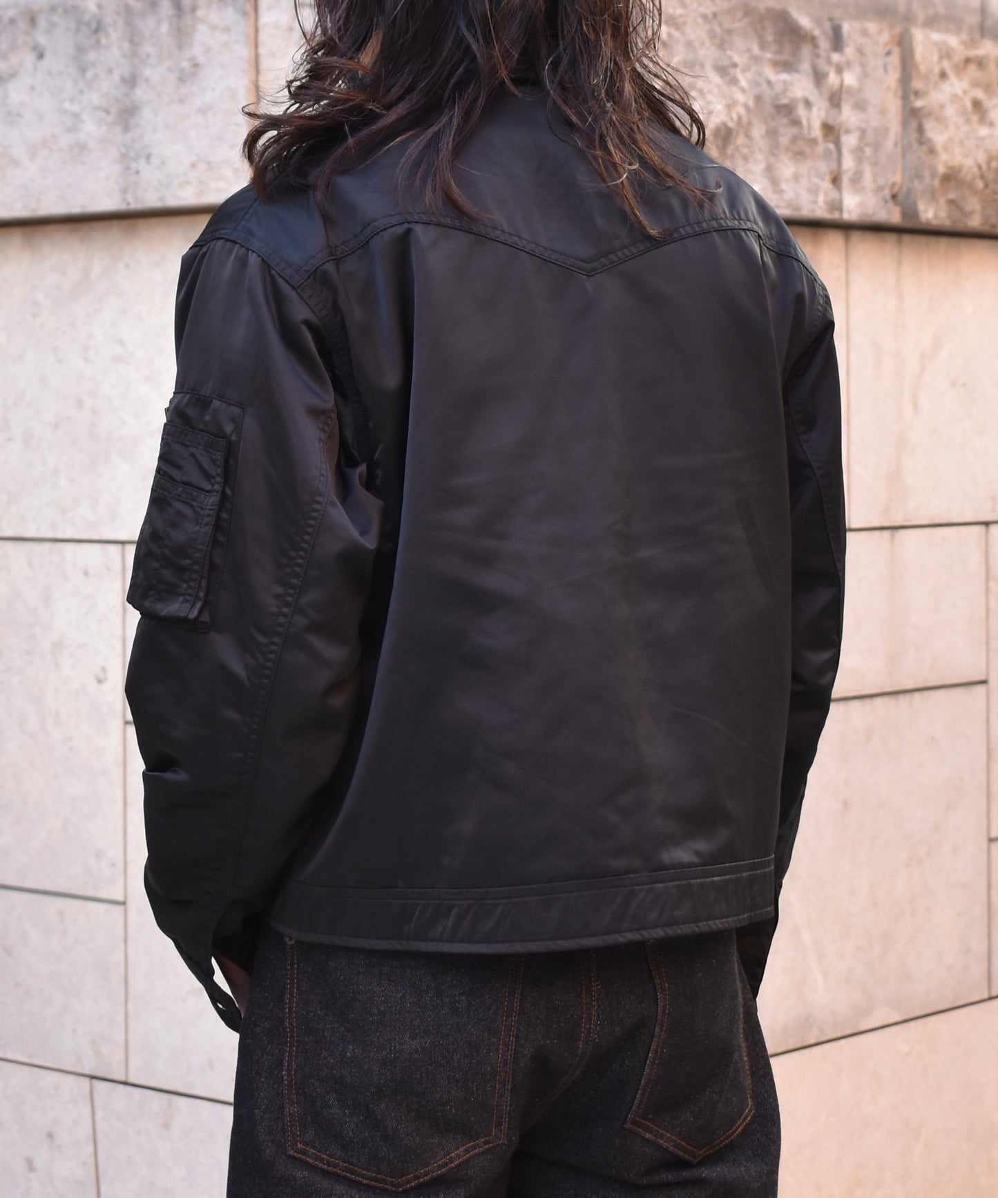 ミリタリースイングトップジャケット[Black]