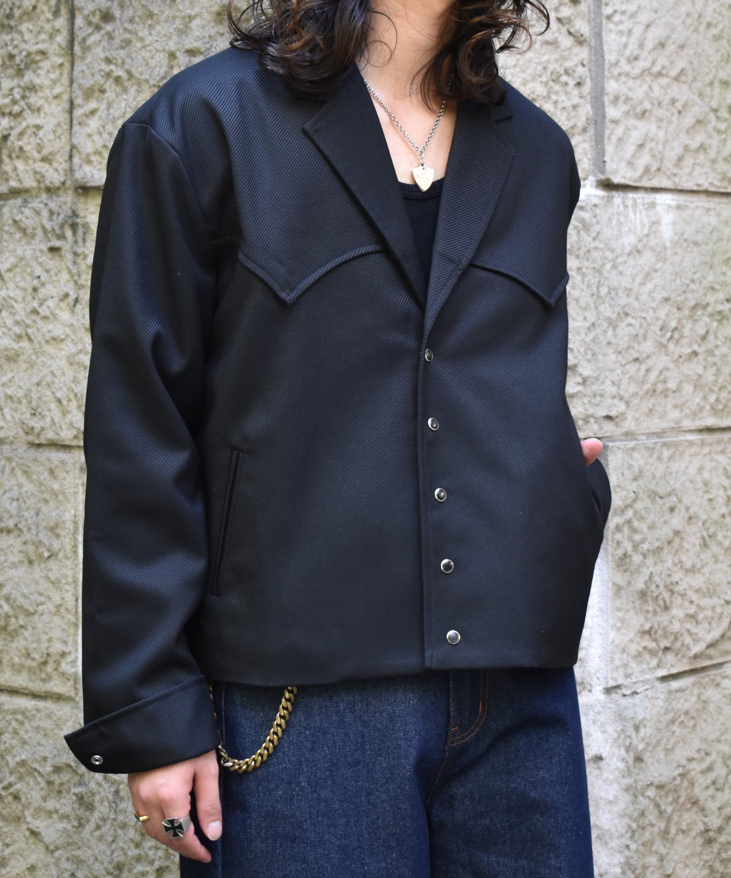 ウエスタンテーラードジャケット[Black]