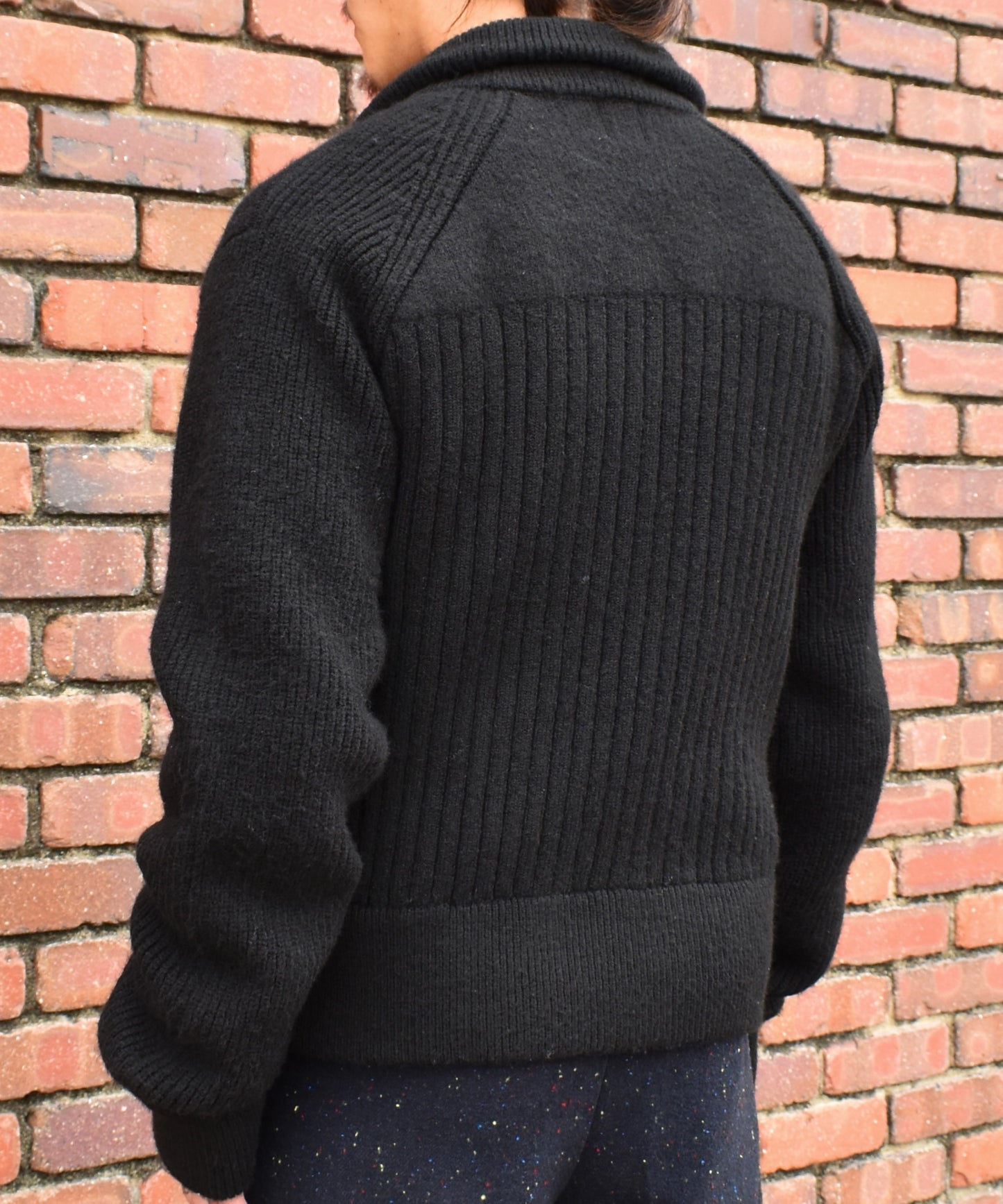 フルジップアップニットセーター