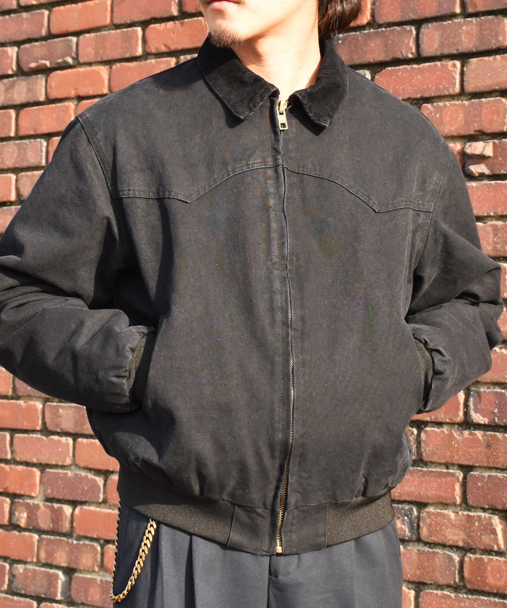 【美品】CITEN 襟コーデュロイ モールスキンショートブルゾン クリーンコーデュロイ/ショートブルゾン/CLEAN MODE/589489（ブルゾン