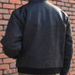 レザーヨーク中綿ツイードジャケット[Black]