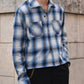 オンブレチェックシャツ[Blue]