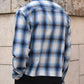 オンブレチェックシャツ[Blue]