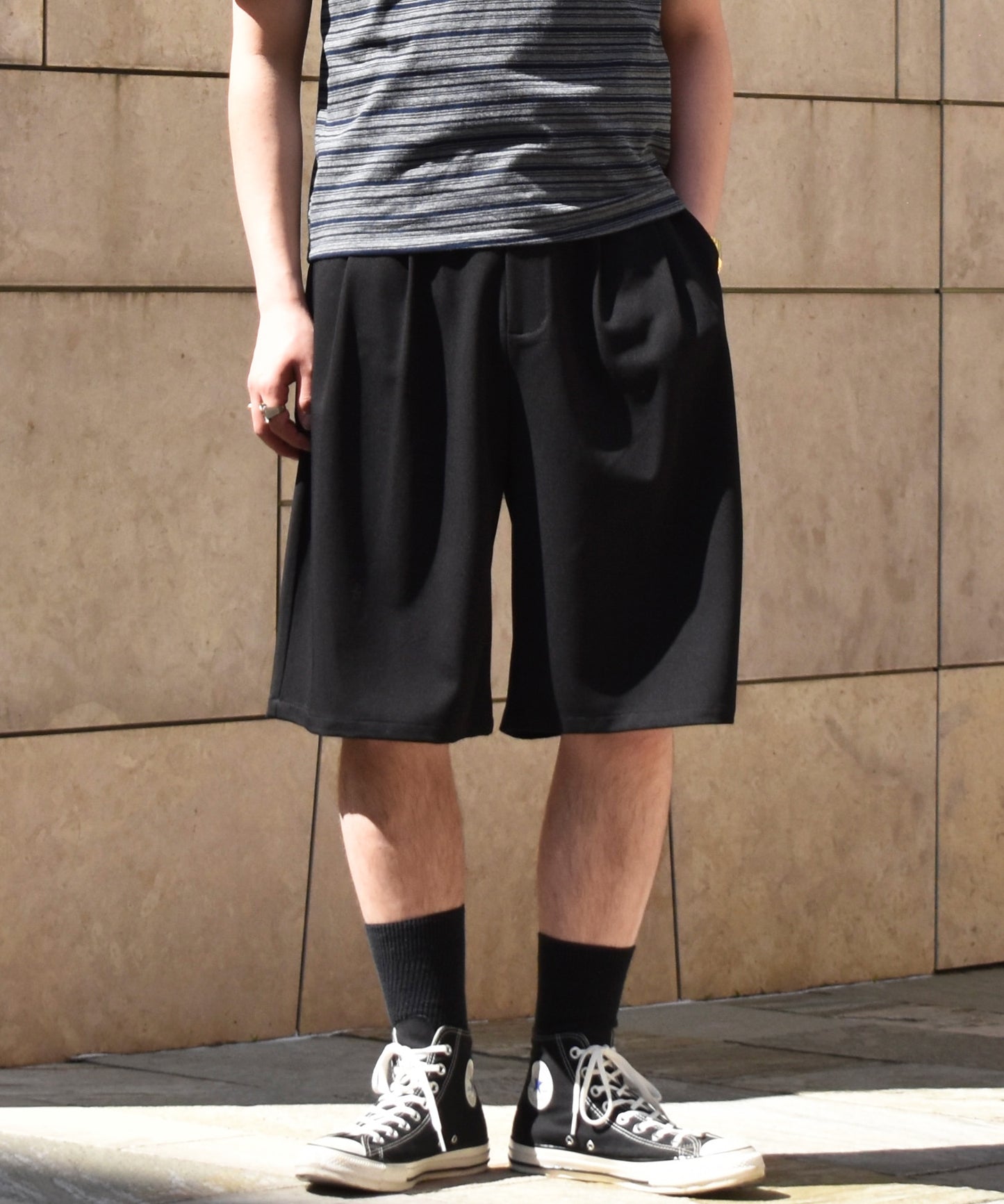 ワイドフィットグルカショーツ[Black]