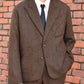 アンカーラペルツイードジャケット[Brown]