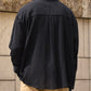 リネンライクガーゼスキッパーシャツ[Black]