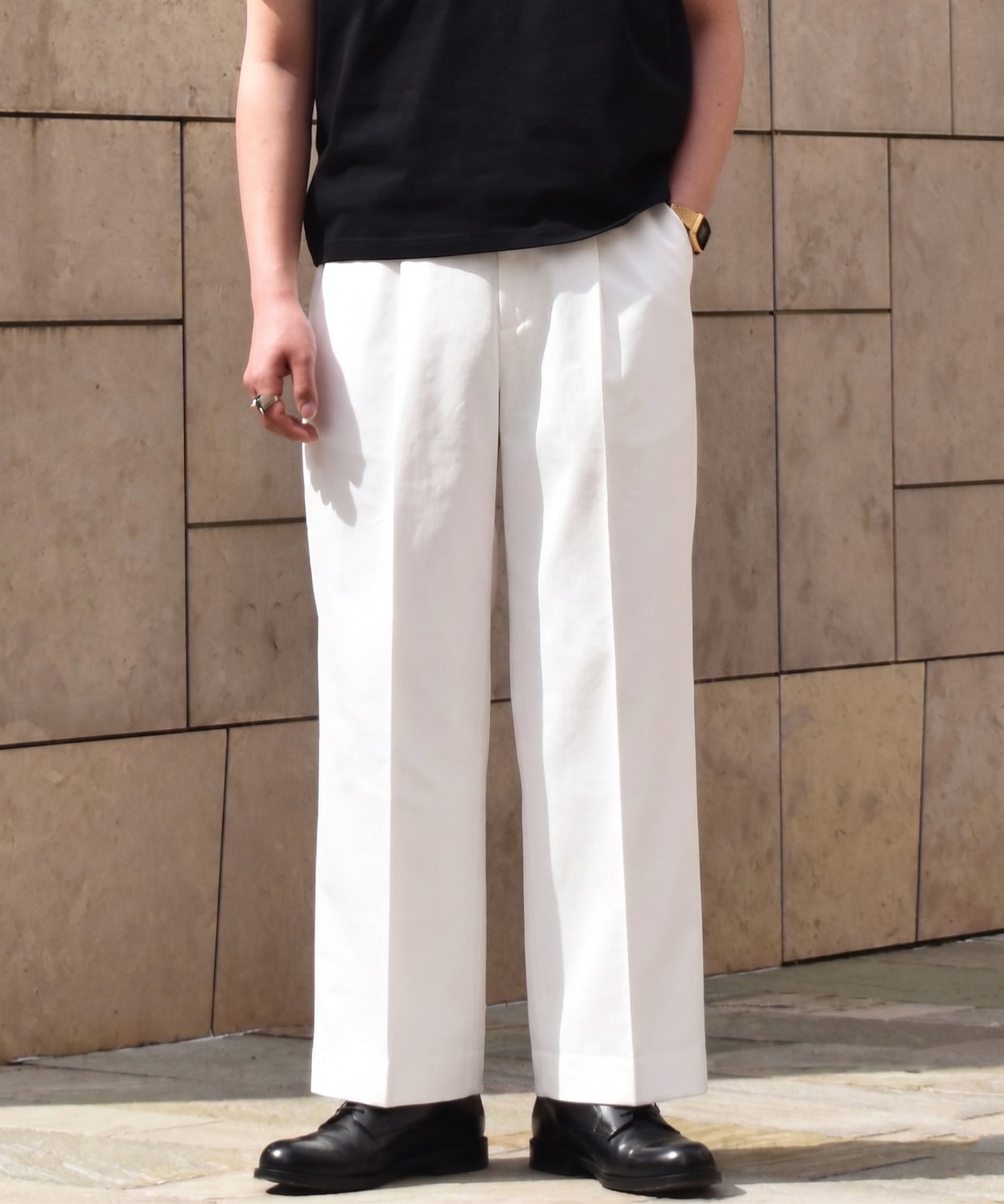 クラシックチノトラウザー[White]