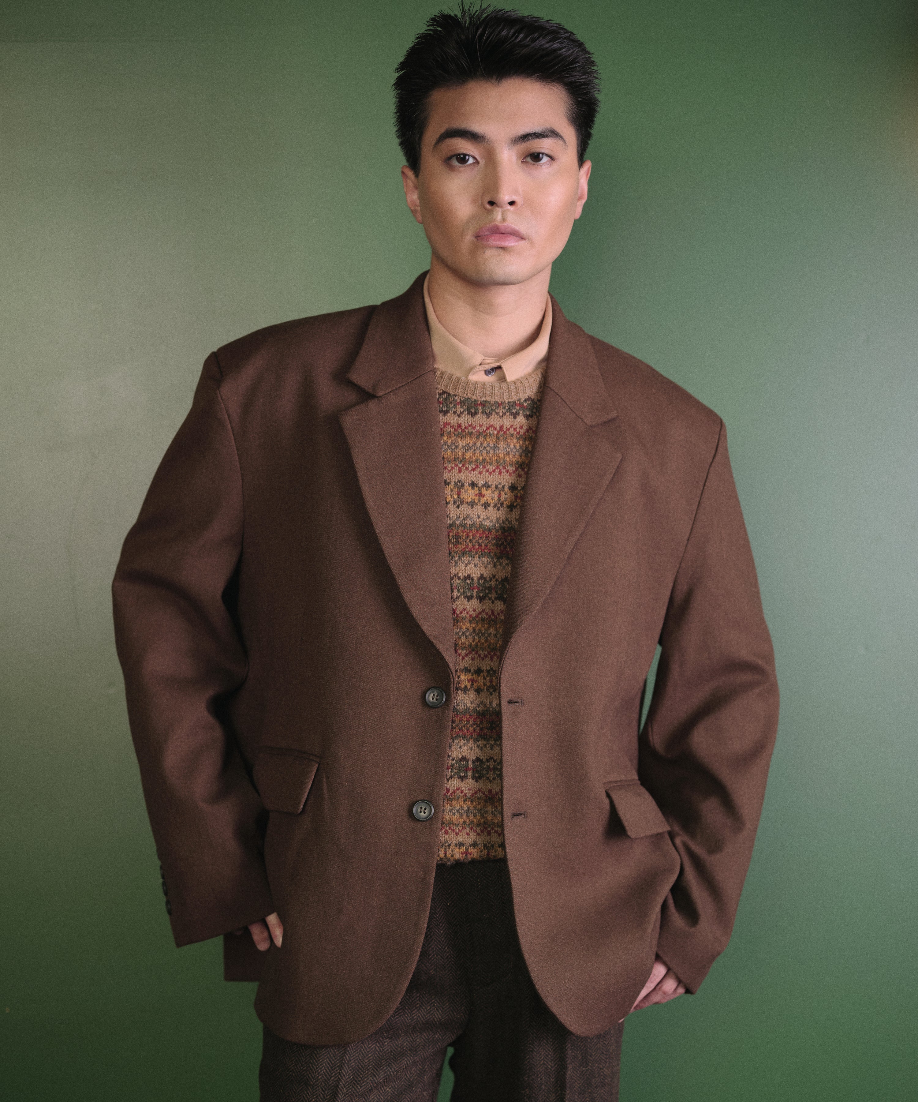 ちょこ　LOUNIE テーラードジャケット　ブラウン38 MN ファッション LOUNIE テーラードジャケット ブラウン38