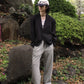 センタープレススウェットパンツ[Gray]