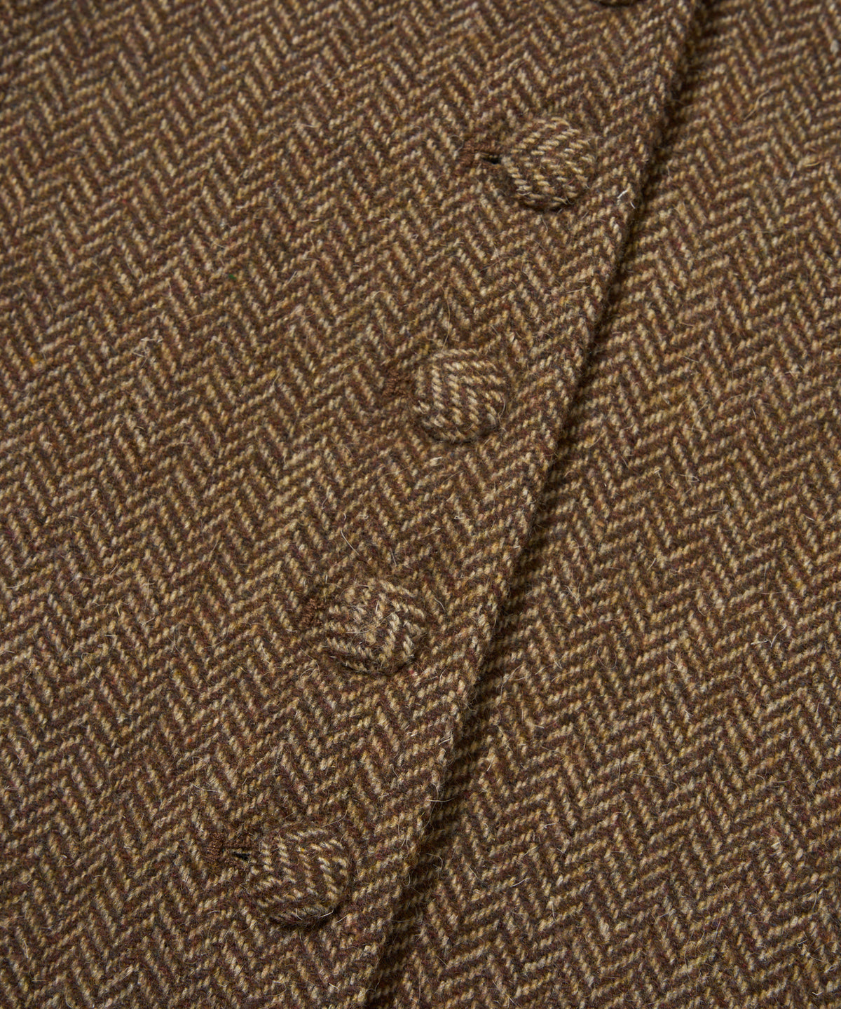 ヘリンボーンツイードオーバージャケット[Beige]